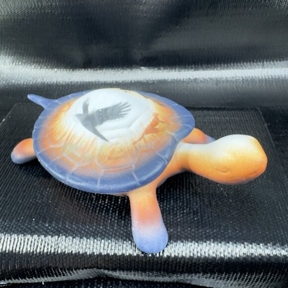 Southwestern Navajo Turtle Jewelry Box Container W Lid Hand Made Artist Signed - Picture 15 of 16